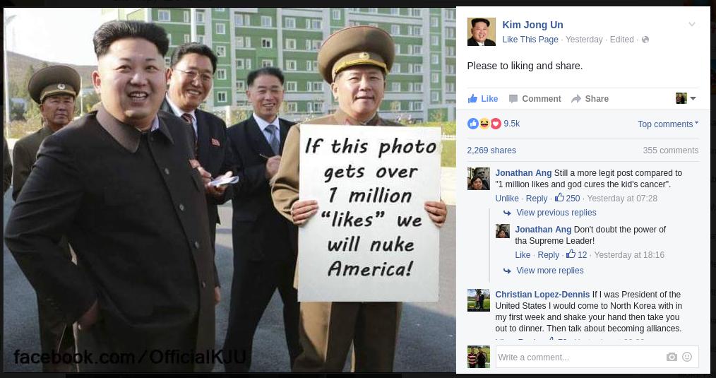 north-korean-pm-facebook-viral-image