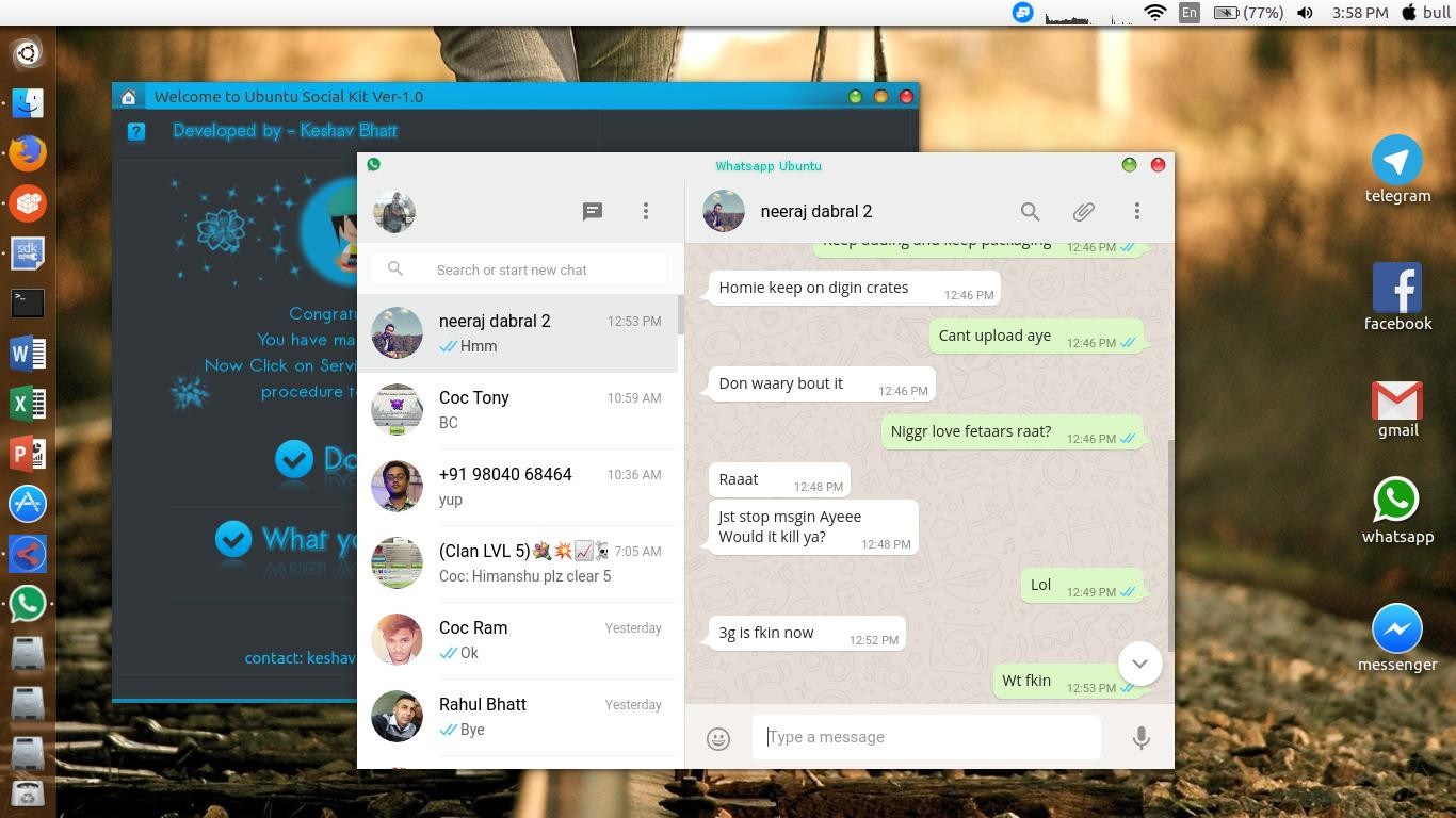 whatsapp ubuntu desktop app